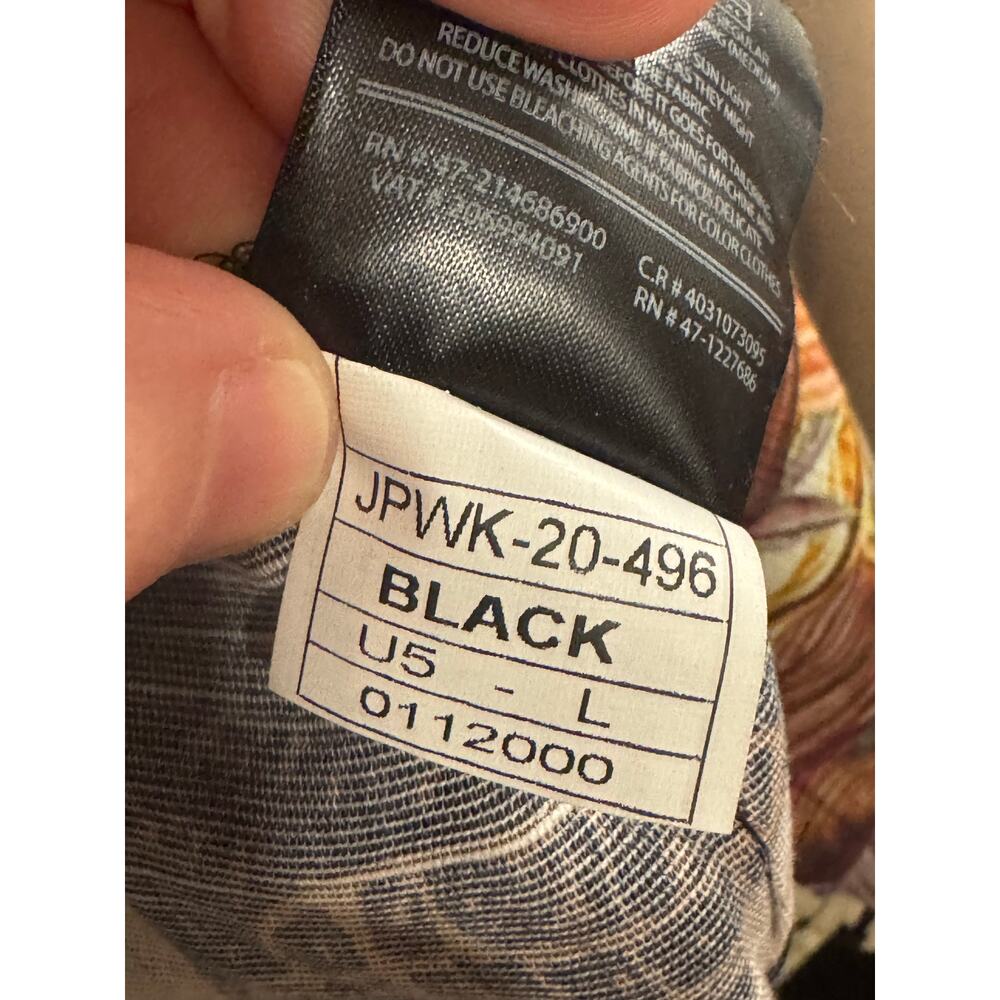 J. Pret by Junaid Jamshed Black Printed Kurta Lawn Tunic Size L Ethnic Pakistan - Picture 8 of 11